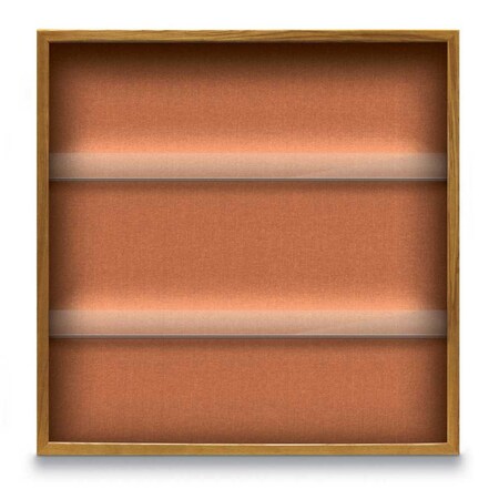 United Visual Products Outdoor Enclosed Combo Board, 48"x36", White Frame/Blue & Medium Grey UVCB4836ODW-BLUE-MEDGRY